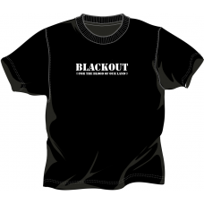 Blackout "For the Blood of are Land" T-Shirt Black  Front Only